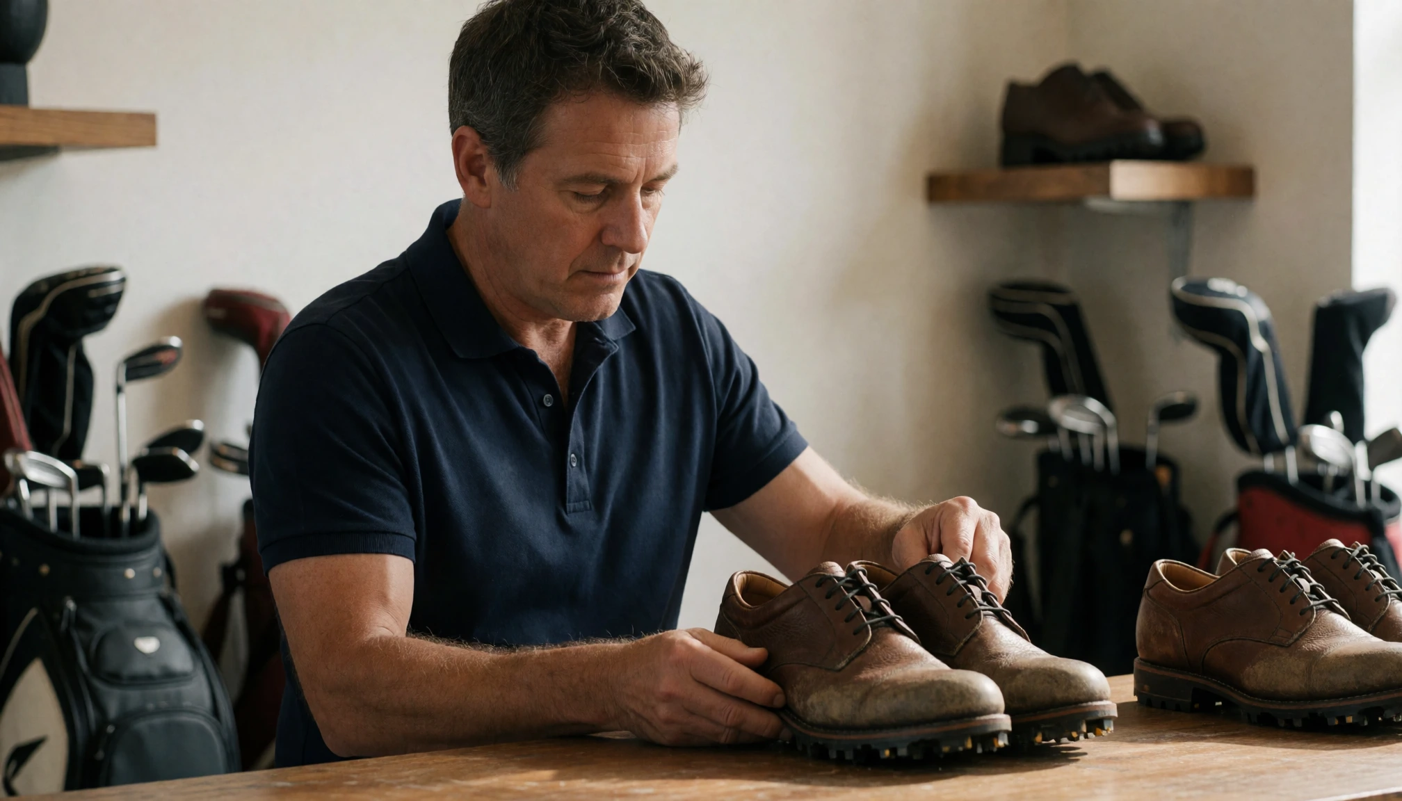 Processus recommandé pour entretenir les chaussures de golf afin d'optimiser durée et confort